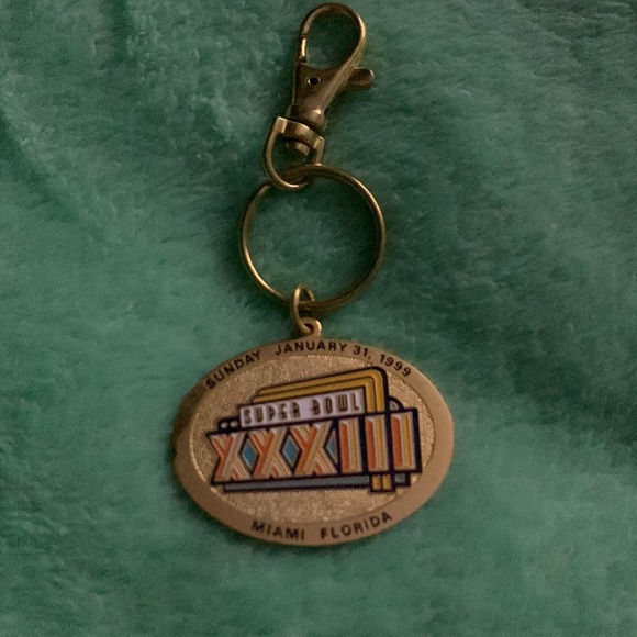 1999 NFL Super Bowl XXXIII Miami Florida Key Chain Pro Player Stadium - Picture 3 of 5